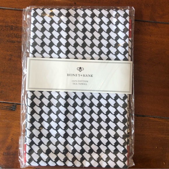 Honey + Hank University of Alabama State Houndstooth Print Tea Towel NWT… - Picture 1 of 3